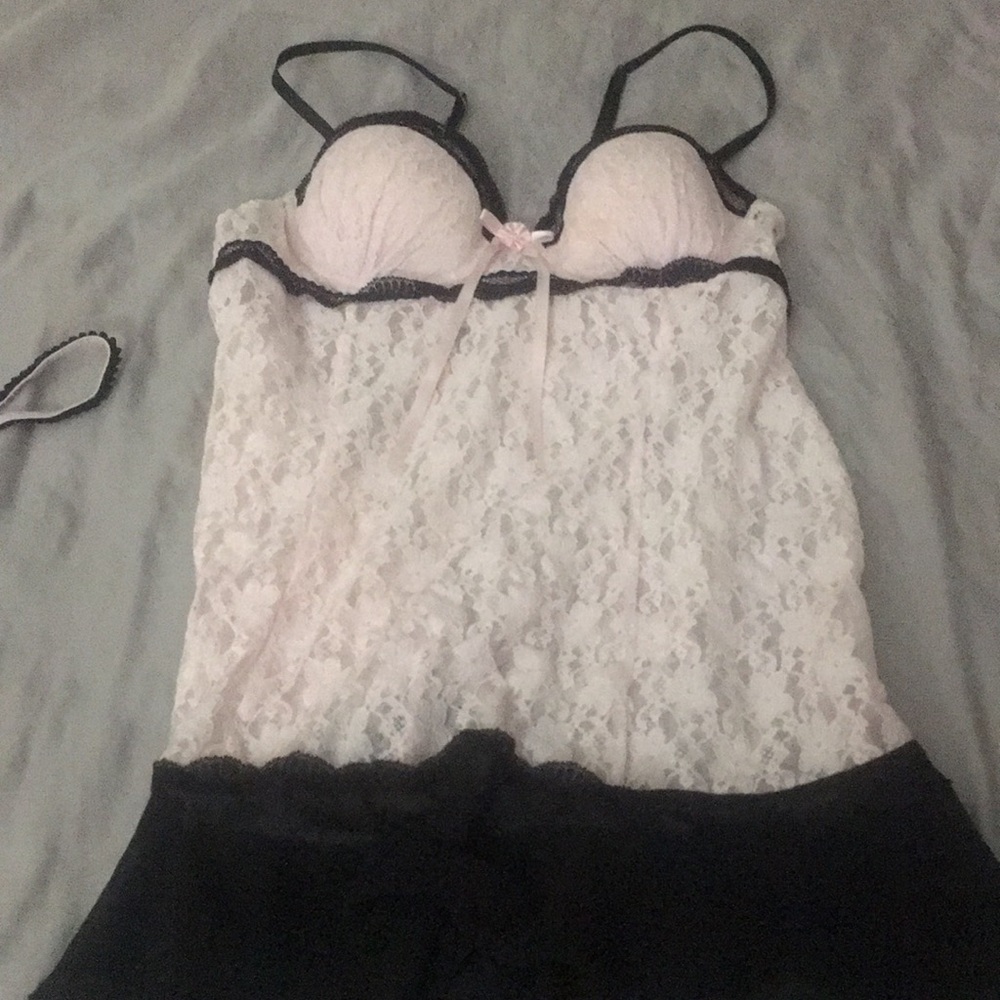 Pink babydoll nightgown